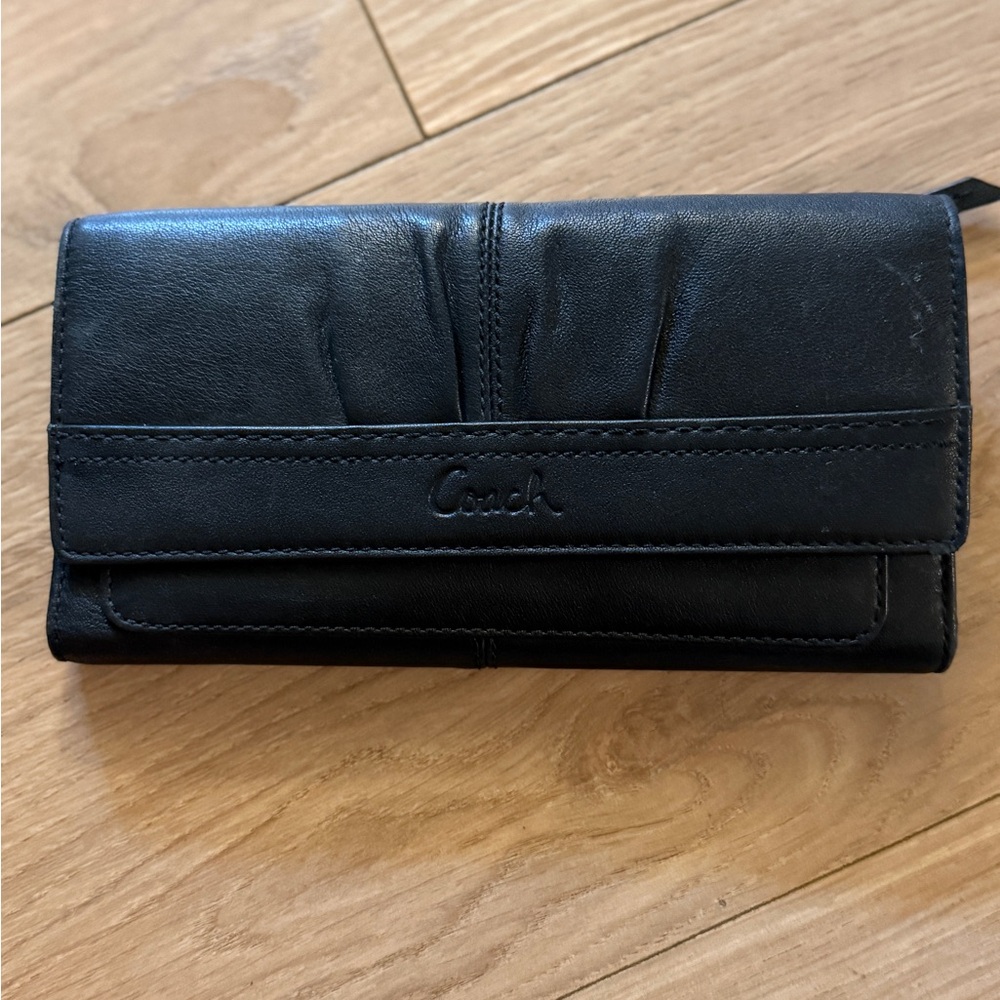 Coach Black Leather Wallet